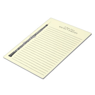Oboe Musician Music Teacher Notepad