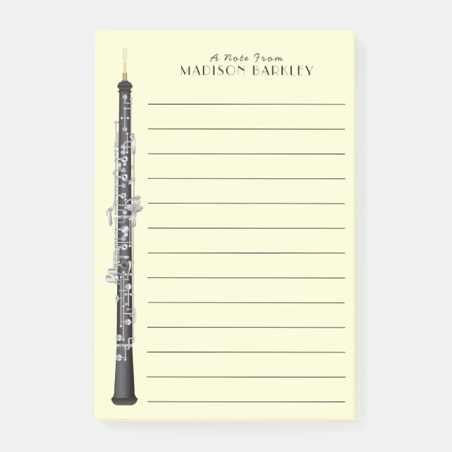 Oboe Musician Music Teacher Post-it Notes (Front)