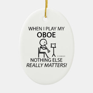 Oboe Nothing Else Matters Ceramic Tree Decoration