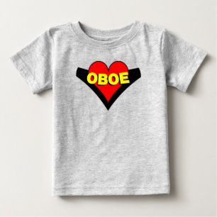 Oboe Over Heart Baby T-Shirt