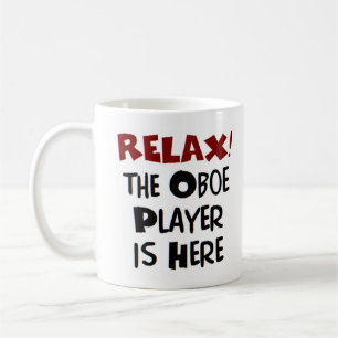 oboe player is here coffee mug