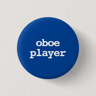 oboe player typography Button