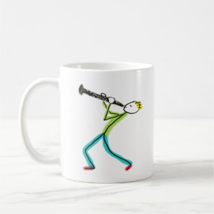Oboe Playing Stickman Coffee Mug