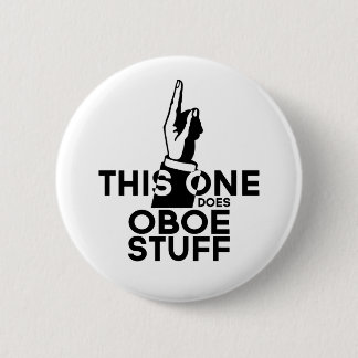Oboe Stuff - Funny Oboe Music 6 Cm Round Badge