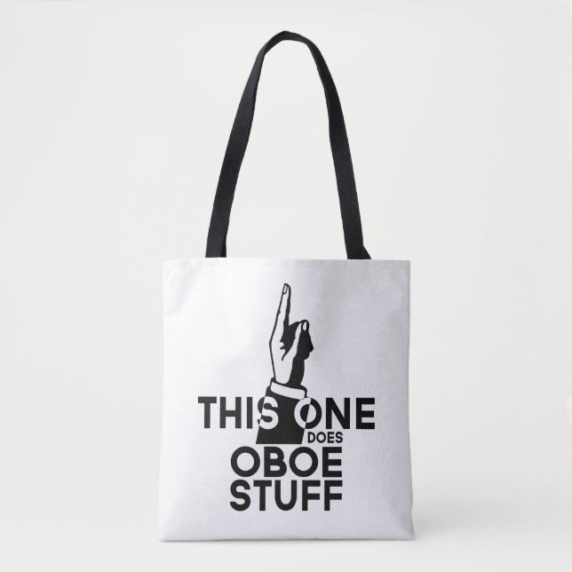 Oboe Stuff - Funny Oboe Music Tote Bag (Front)