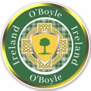O'Boyle Shield & Celtic Cross Personalised
