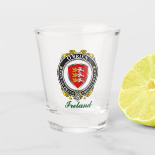 O'Brien/Brien Irish Shield Personalised  Shot Glass