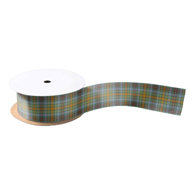 O'Brien Clan Tartan Irish Plaid Satin Ribbon (Spool)