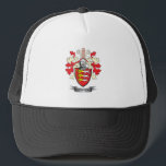 O'Brien Coat of Arms Trucker Hat<br><div class="desc">Get your O'Brien surname family crest or coat of arms printed on all these inexpensive gifts.  Irish O'Brien Family Crest and O'Brien Coat of Arms</div>