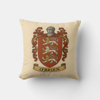 O'Brien Family Crest Photo Block Cushion