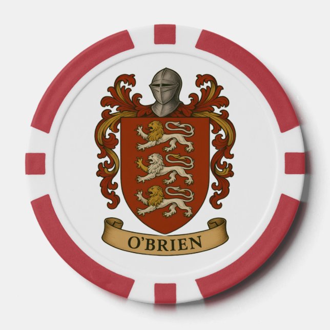 O'Brien Family Crest Poker chips (Front)