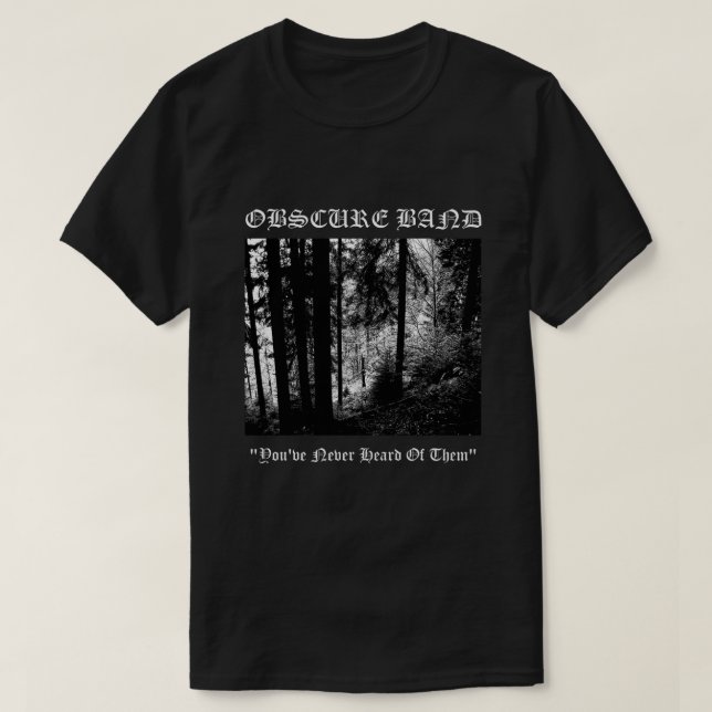 Obscure Band Essential T-Shirt (Design Front)