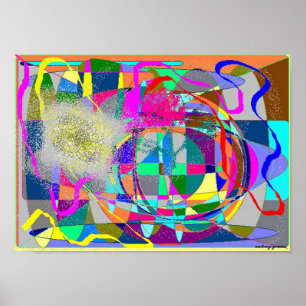 Obscured by Colours - Magic Eye Poster