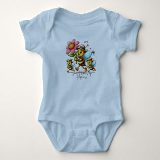 Obsequiring Flowers Baby Bodysuit