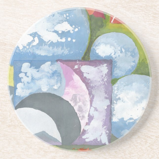 Observance Folk Art by AnyaC Coaster (Front)