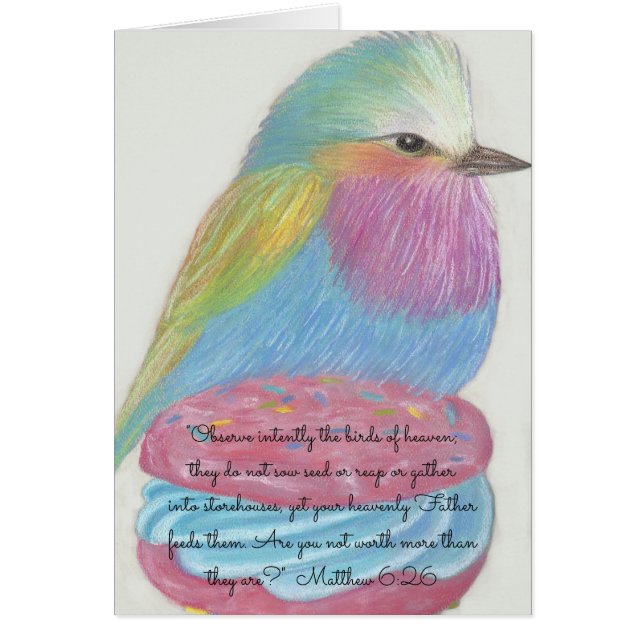 Observe Birds of Heaven~Scripture (Front)