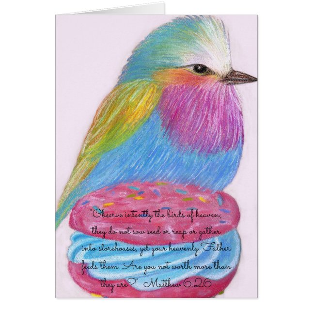 Observe Birds of Heaven~Scripture (Front)