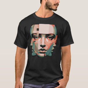 Observer Self Abstract   Layered Human Identity  T-Shirt