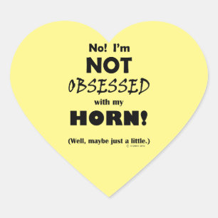 Obsessed Horn Heart Sticker