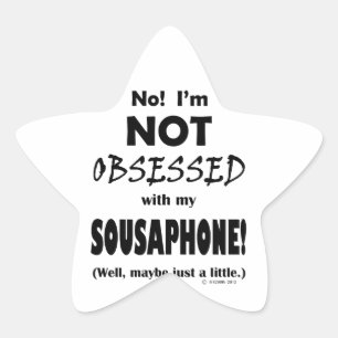 Obsessed Sousaphone Star Sticker
