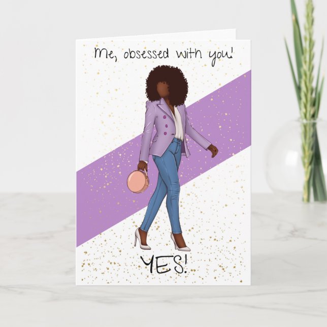 Obsessed with you card (Front)