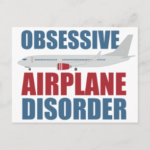 Obsessive Aeroplane Disorder Postcard