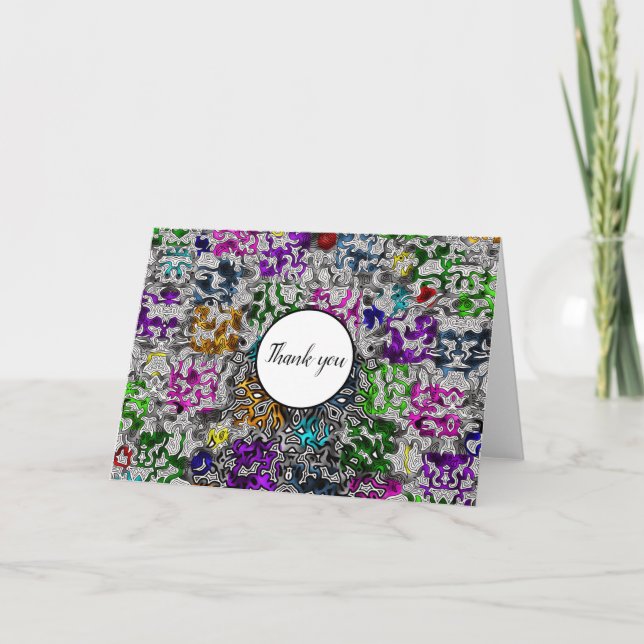 Obsessive Behavior Thank You Card (Front)