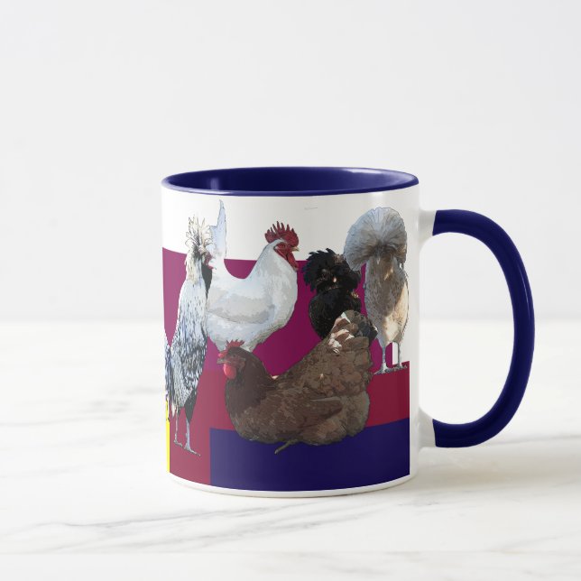 Obsessive Chicken Disorder: Collage Mug (Right)