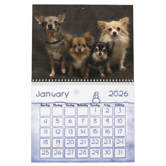 Obsessive Chihuahua Disorder 2015 Calendar (Jan 2026)