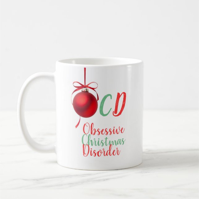 Obsessive Christmas Disorder Coffee Mug (Left)