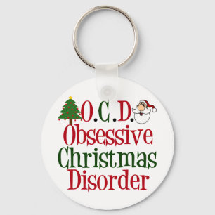 Obsessive Christmas Disorder Key Ring