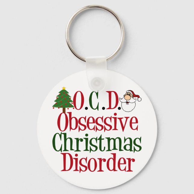 Obsessive Christmas Disorder Key Ring (Front)