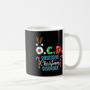 Obsessive Christmas Disorder! Reindeer Antlers Gif Coffee Mug