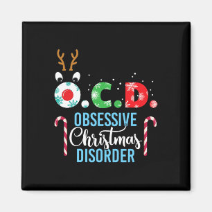 Obsessive Christmas Disorder! Reindeer Antlers Gif Magnet