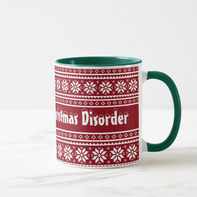 Obsessive Christmas Disorder ringer mug (Right)