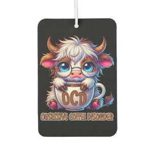 Obsessive Coffee Disorder  Car Air Freshener