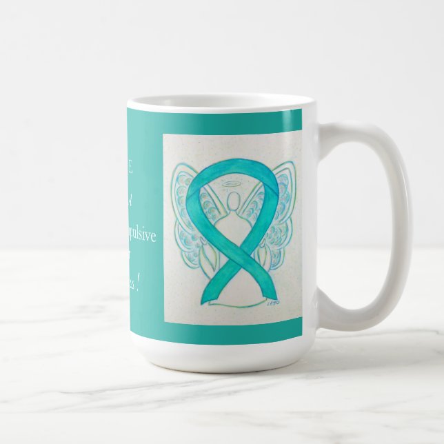 Obsessive-Compulsive Disorder Awareness Angel Mug (Right)