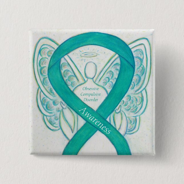 Obsessive-Compulsive Disorder Awareness Angel Pin (Front)