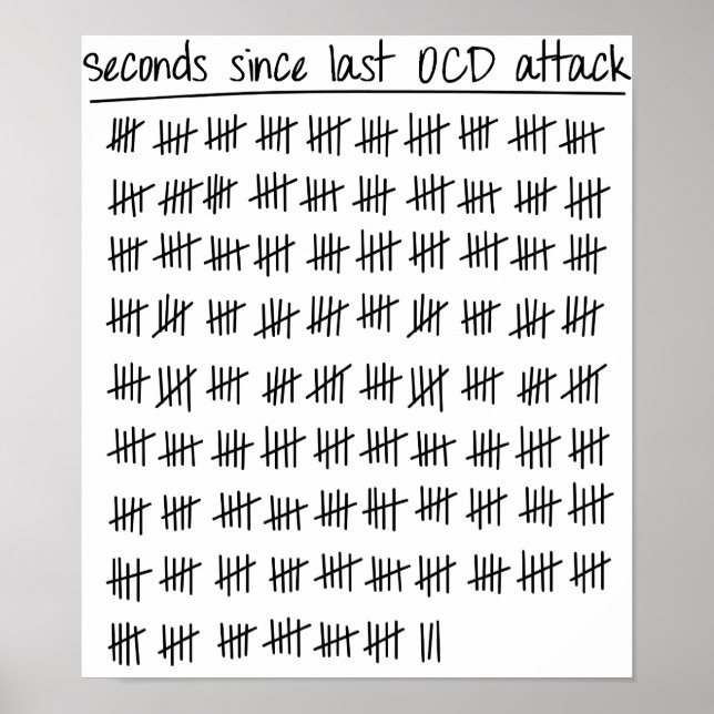 Obsessive Compulsive Disorder OCD Tally Poster (Front)