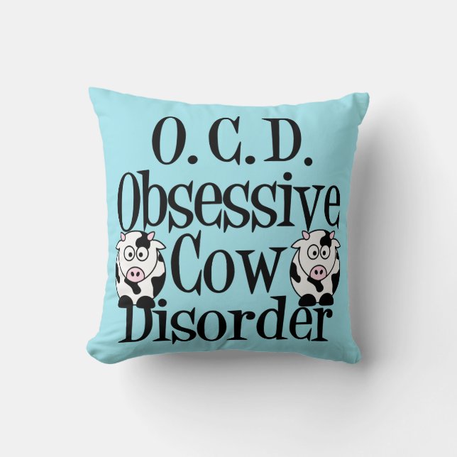 Obsessive Cow Disorder Cushion (Front)
