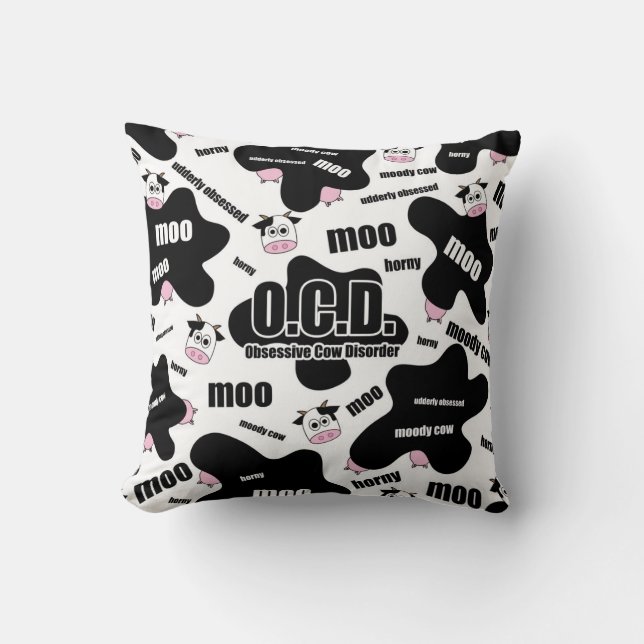 Obsessive Cow Disorder Cushion (Front)