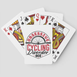 Obsessive Cycling Disorder Bicycle Bicyclist Playing Cards