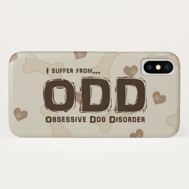 Obsessive Dog Disorder Case-Mate iPhone Case (Back (Horizontal))