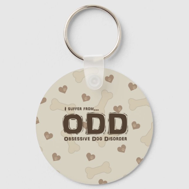 Obsessive Dog Disorder Key Ring (Front)