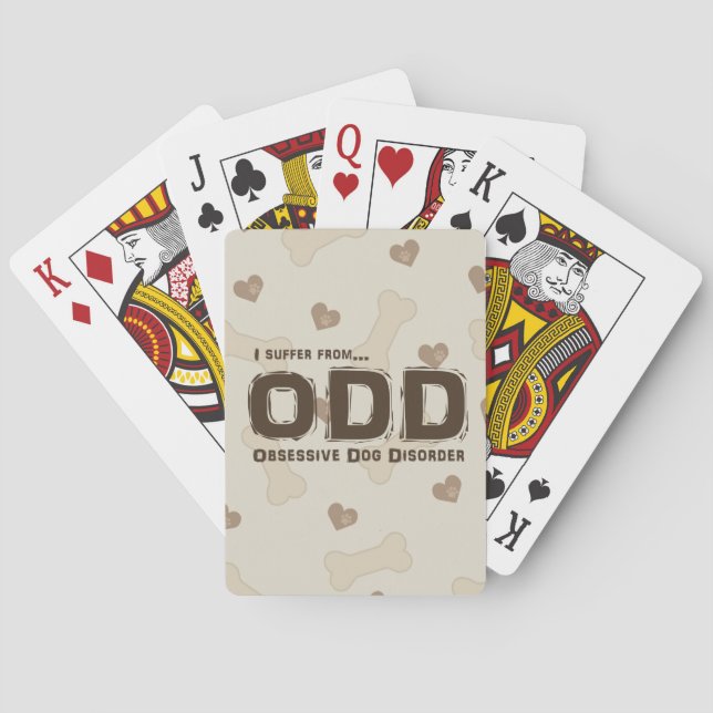 Obsessive Dog Disorder Playing Cards (Back)
