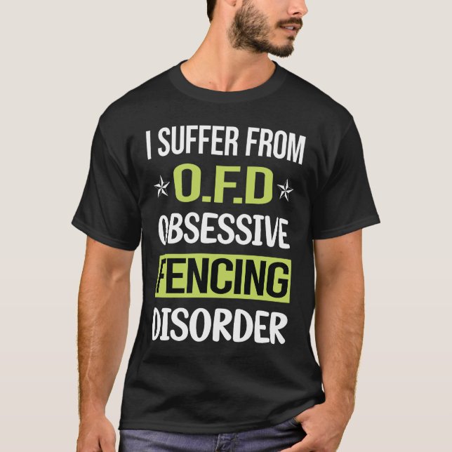 Obsessive Love Fencing Fencer T-Shirt (Front)