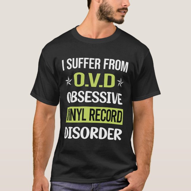 Obsessive Love Vinyl Record Records T-Shirt (Front)