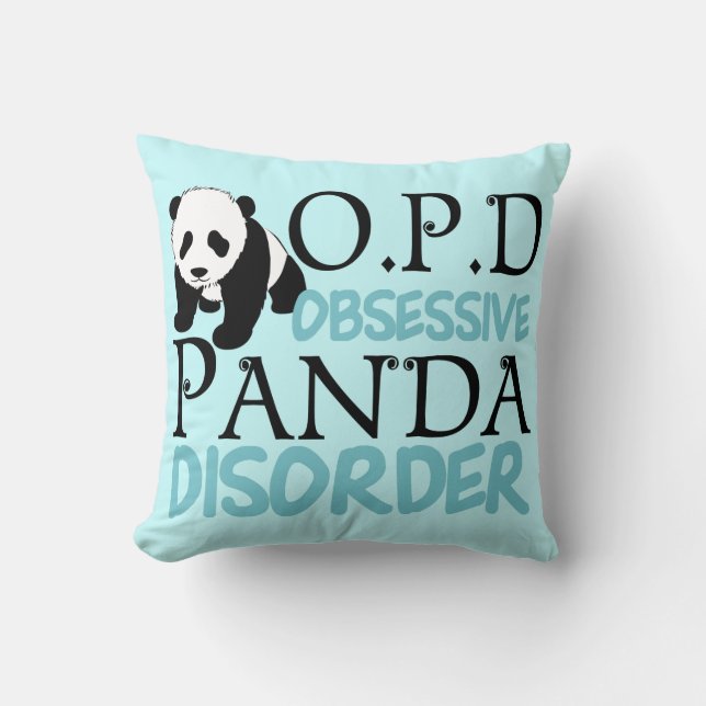 Obsessive Panda Disorder Cushion (Front)
