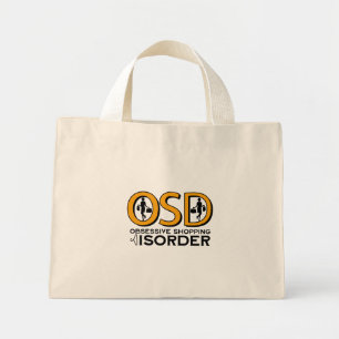 Obsessive Shopping Addict Mini Tote Bag