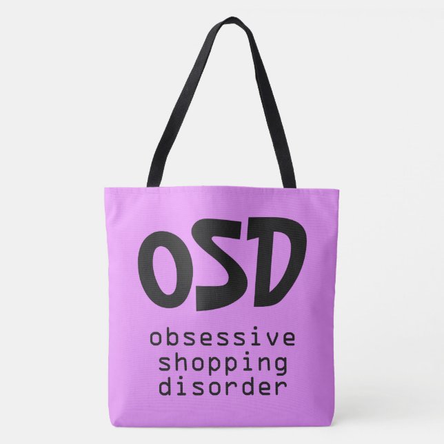"Obsessive Shopping Disorder" bags (Front)